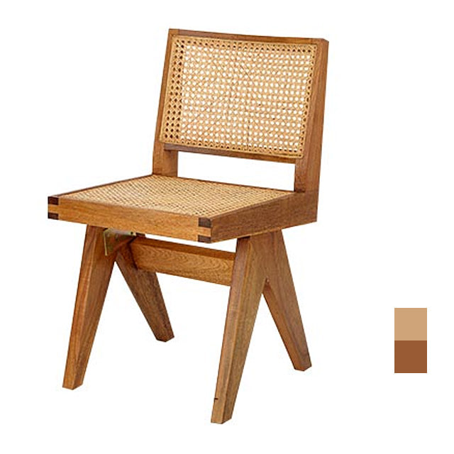 [CEN-052] 원목 라탄 카페 의자
