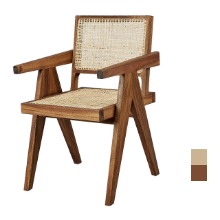 [CEN-163] 원목 라탄 카페 의자