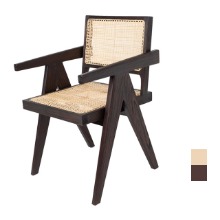 [CEN-164] 원목 라탄 카페 의자